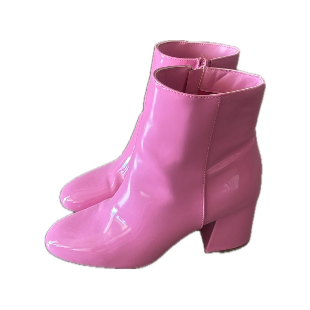 Short Hot Pink Booties
